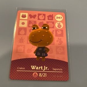 GENUINE ACNH amiibo for Wart Jr.